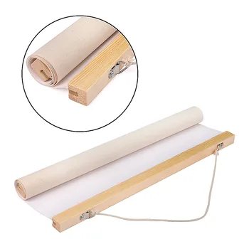 

New 30/40/50 cm Natural Color Art Wooden Hanger Photo Poster Picture Scroll Painting Frame Wall Hanging Home Art Decoration