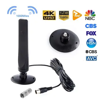 

1080P Indoor Digital TV Antenna Signal Receiver Amplifier TV Antenna HDTV Mini DVB-T2 Antenna 3.0M Easy To Install