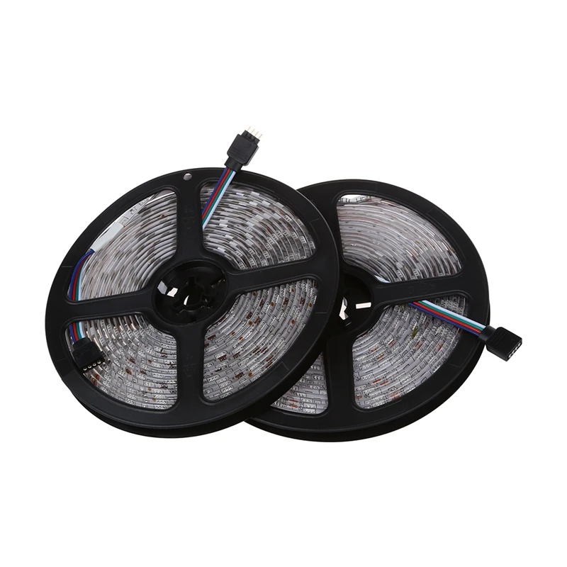 

600 LED Strip Light RGB 5050 SMD Waterproof Flexible DC12V 10M 2x5m + Command 24