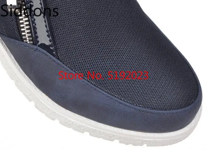 Женские Дизайнерские кроссовки; коллекция года; модная женская повседневная обувь на низком каблуке на молнии; Zapatos De Mujer; D117