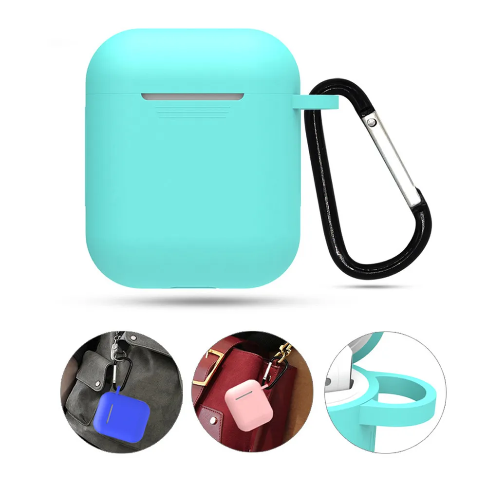 Soft Silicone Case For Airpods For Air Pods Shockproof Earphone Protective Cover Waterproof for iphone 7 8 Headset Accessories