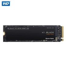 Western Digital Внутренний твердотельный накопитель M2 WD Black SN750 SSD 1 ТБ 250GB 500GB M.2 2280 SSD NVMe Gen3 PCle 3D Nand SSD для ПК