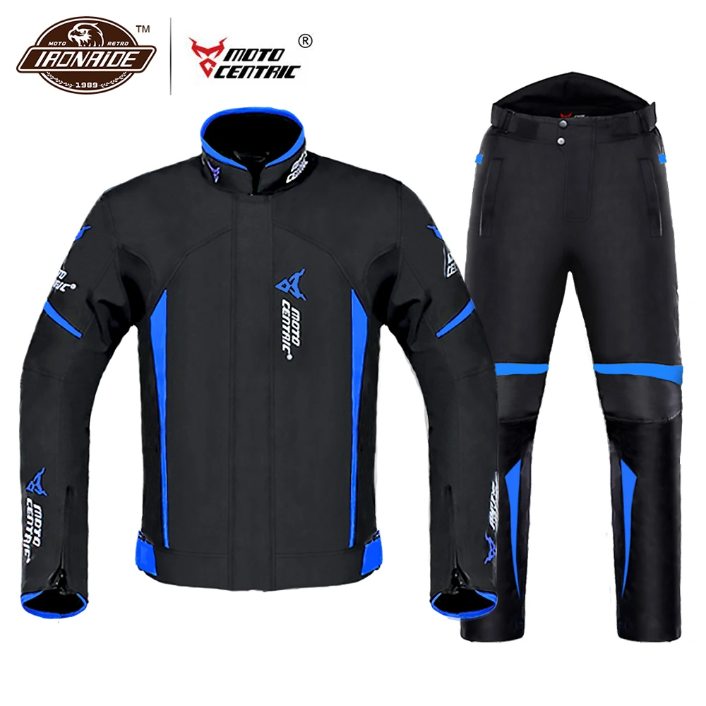 MOTOCENTRIC мотоциклетная куртка+ штаны, мотоциклетная куртка, бронежилет, водонепроницаемая, для езды, для гонок, Jaqueta Chaqueta, защита