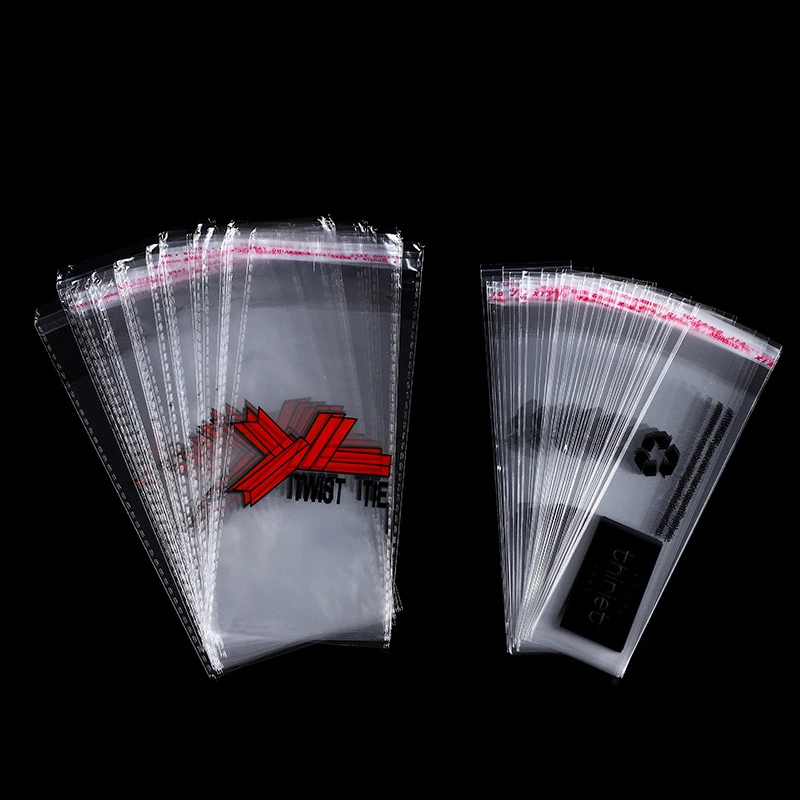 TETP Opp Bag Customized Logo Size Clear Transparent Clothing Packaging Bag Self-adhesive Plastic Seal Storage Custom Text 4