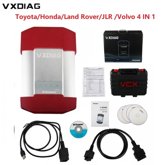Wi Fi VXDIAG мультидиагностический инструмент для Toyota Honda Land Rover/Jaguar JLR & Volvo 4 в 1