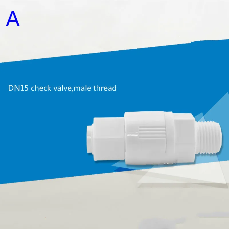 Пластиковый обратный клапан DN15/DN20/DN25/DN40/DN50 обратный водяной клапан пластиковый односторонний клапан для солнечного электрического водонагревателя