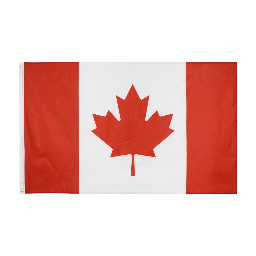 

Canada Custom Flag Any size 3x5ft Flying Banner 100D Polyester Advertising Sports Decoration Car Grommets