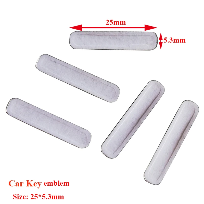 25x5mm Car Key Logo Badgae Sticker Metal Fob Car Key Emblem Emblems