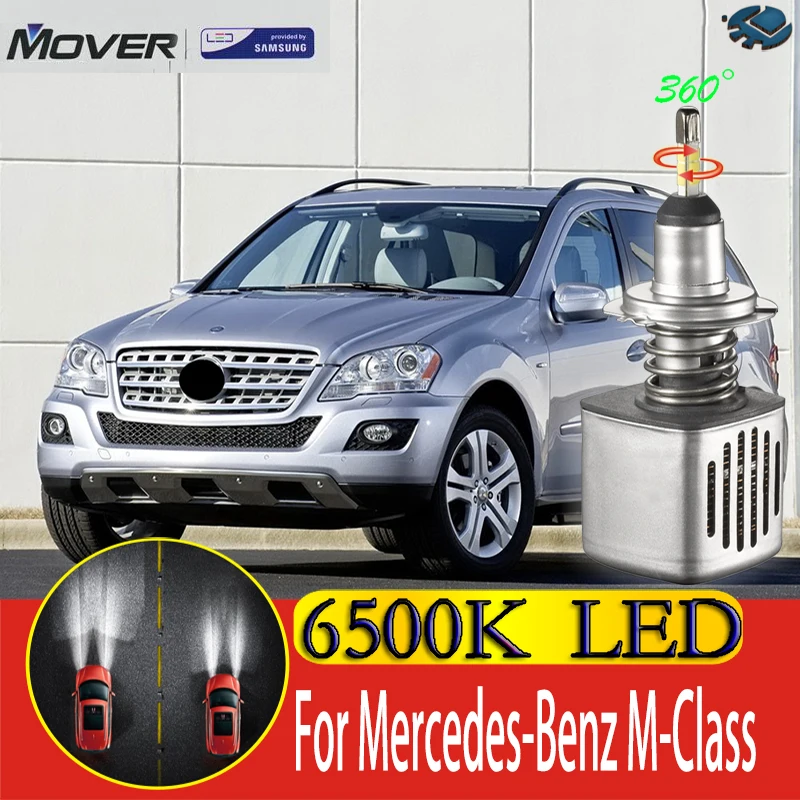 Автомобильный головной светильник светодиодный SAMSUNG для Mercedes-Benz M-Class ML 2005-2013 светодиодный автомобильный 6500K белый светильник автомобильный головной светильник 2X