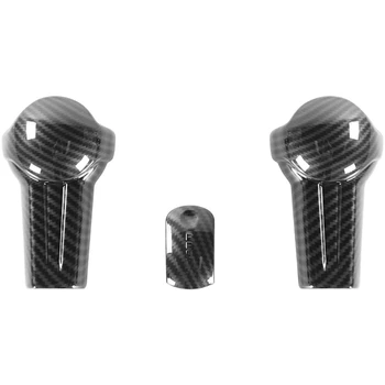 

Car Styling ABS Carbon Fiber Look Gear Shift Knob Decals Trim for Ford Mustang 2015 2016 2017 2018 2019