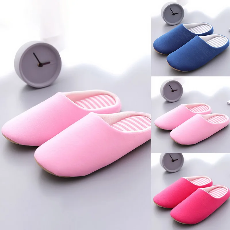 Slippers for Women Shoes Indoor House Plush Soft Cute Cotton Shoes Non-slip Floor Home Slippers Women Slides for Bedroom Shoes