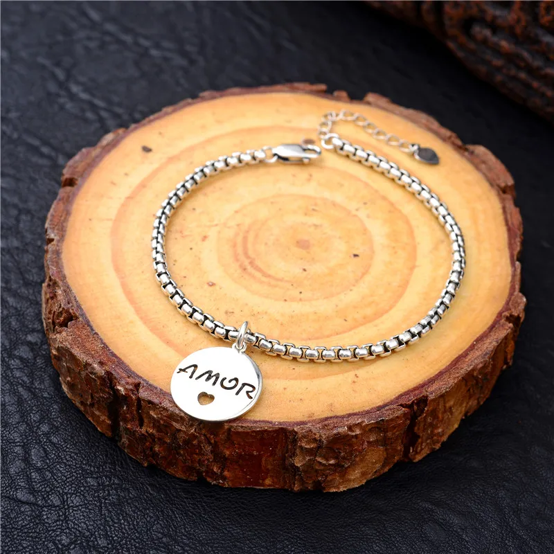 Мода вера кулон 925 пробы серебро 925 ювелирные изделия леди подарок серебро 925 браслет ювелирные изделия