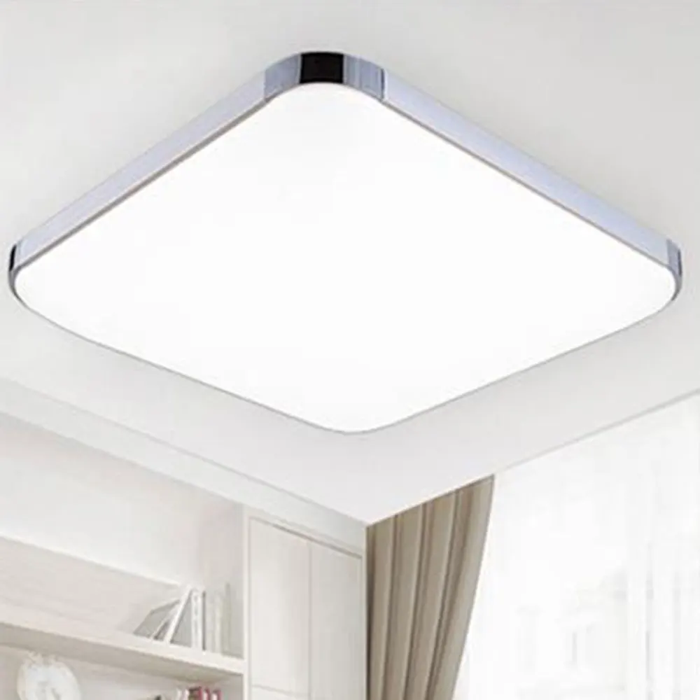 

LED Ceiling Light Bathroom Kitchen Living Room Ceiling Lamp 12W 220V White Square LED Panel Light For Home Lighting