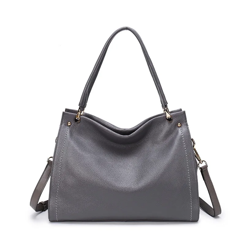 

Woman Package 2020 Single Shoulder Layer Cowhide Litchi Support Special Package Genuine Leather Handbag