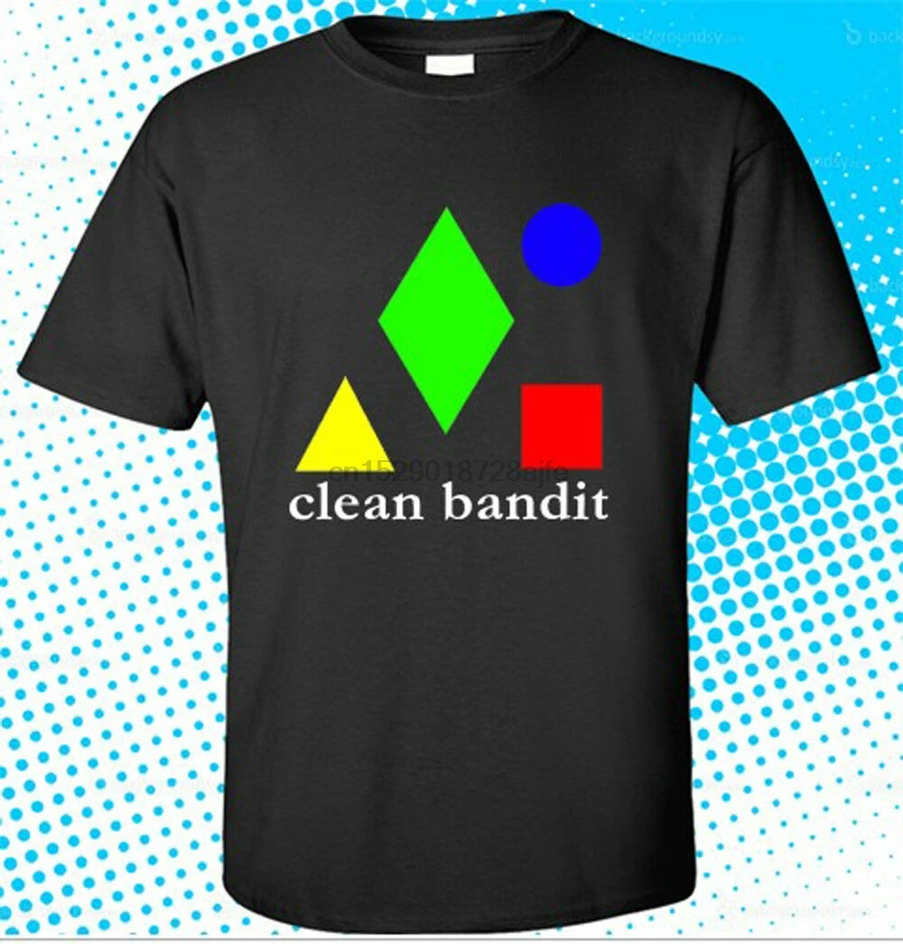 New Clean Bandit Logo Electronic Music Band Mens Black T-Shirt Size S to 3XL |