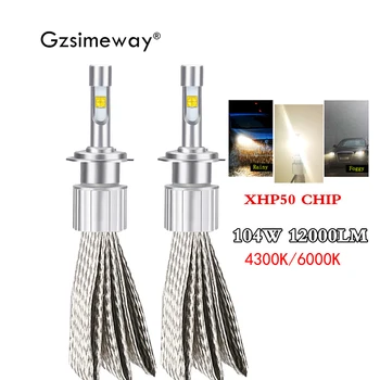 

2PCS Car styling Headlight H4 LED H11 H7 Bulbs 104W 12000LM XHP50 led 9005/HB3 9006/HB4 9012/HIR2 H1 H3 H8 H9 Auto kit Fog Lamp