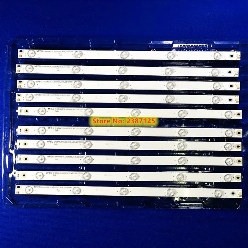 Для Chang hong 4" ТВ UD49D6000i 49D3700I 49D2000 49U3C 49A1U светодиодный Подсветка ленты 5 лампы CHGD49LB15_ светодиодный 3030_V0.5_20150331