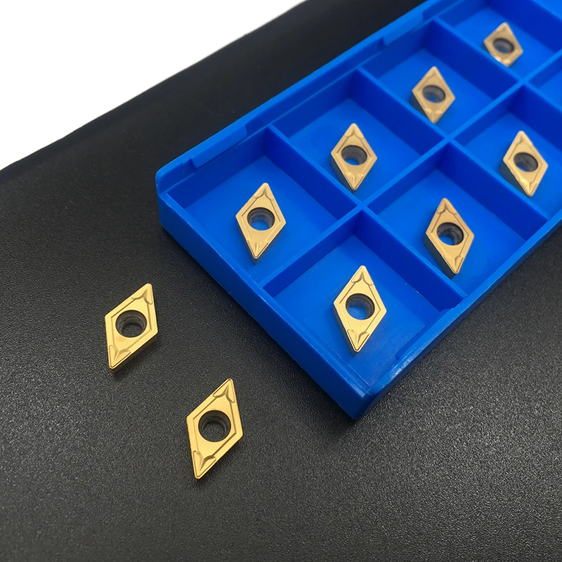 Твердосплавные вставки DCMT070204 DCMT11T304 DCMT11T308 NC3020 PC9030 для токарного станка с ЧПУ 10 шт.