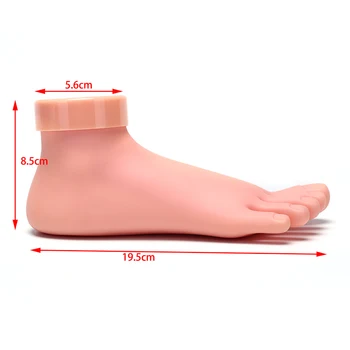 

1PC Flexible Soft Plastic Flectional Mannequin Model Painting Practice Tool Nail Art Fake Foot For Training High Quality