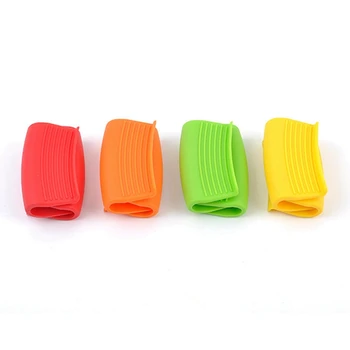 

2PC Oven Mini Gloves Silicone Heatproof Anti-scalding Gloves for Cooking Clamp Pot Holders and Potholders High Quality Hot Sale