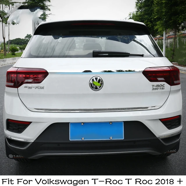 Zubehör Hinten Schwanz Trunk Deckel & Oberen Heckklappe Overlay Streifen  Abdeckung Trim Für Volkswagen T-Roc