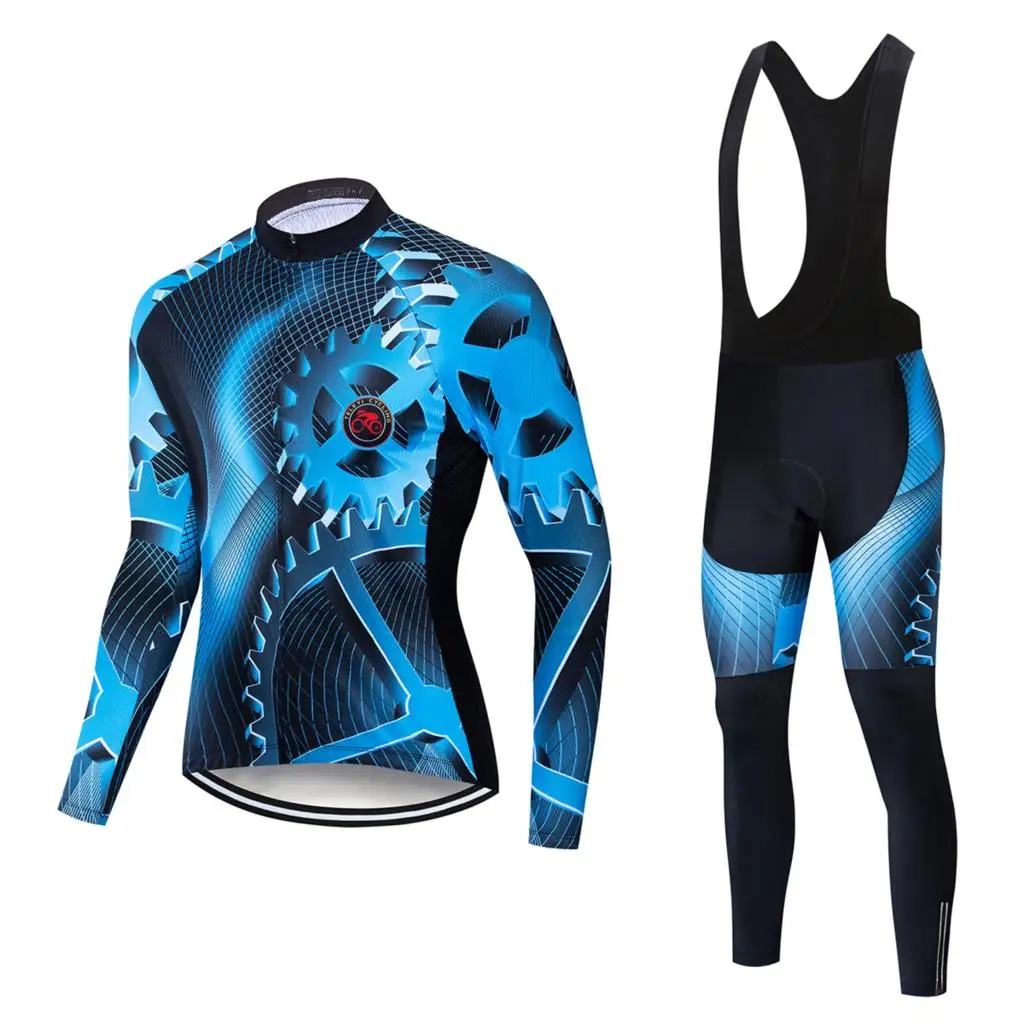 Teleyi Pro, комплект одежды для велоспорта с длинным рукавом, высокое качество, Осенние майки для велоспорта, одежда для горного велосипеда, одежда для велоспорта, Ropa Maillot Ciclismo - Цвет: cycling set 18