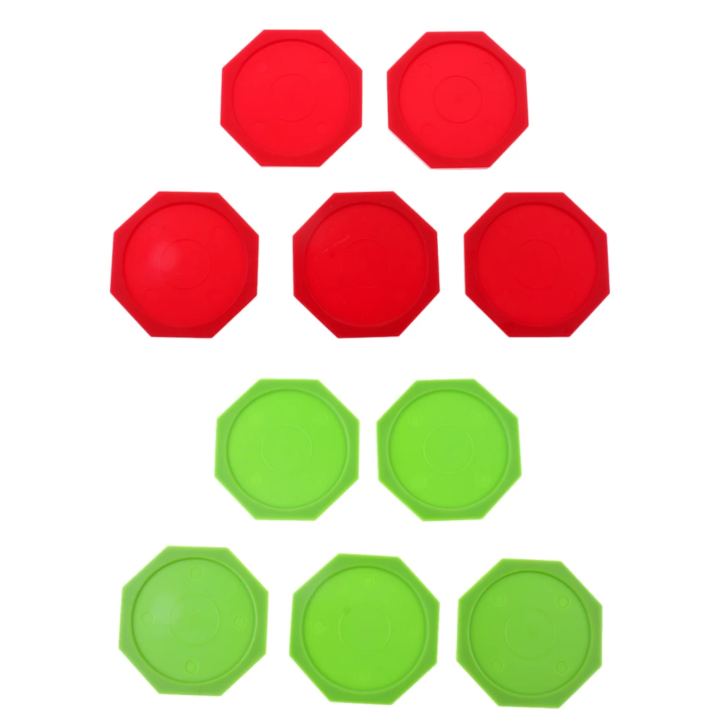 5 Pieces Air Hockey Octagon Pucks For Full Size Air Hockey Tables