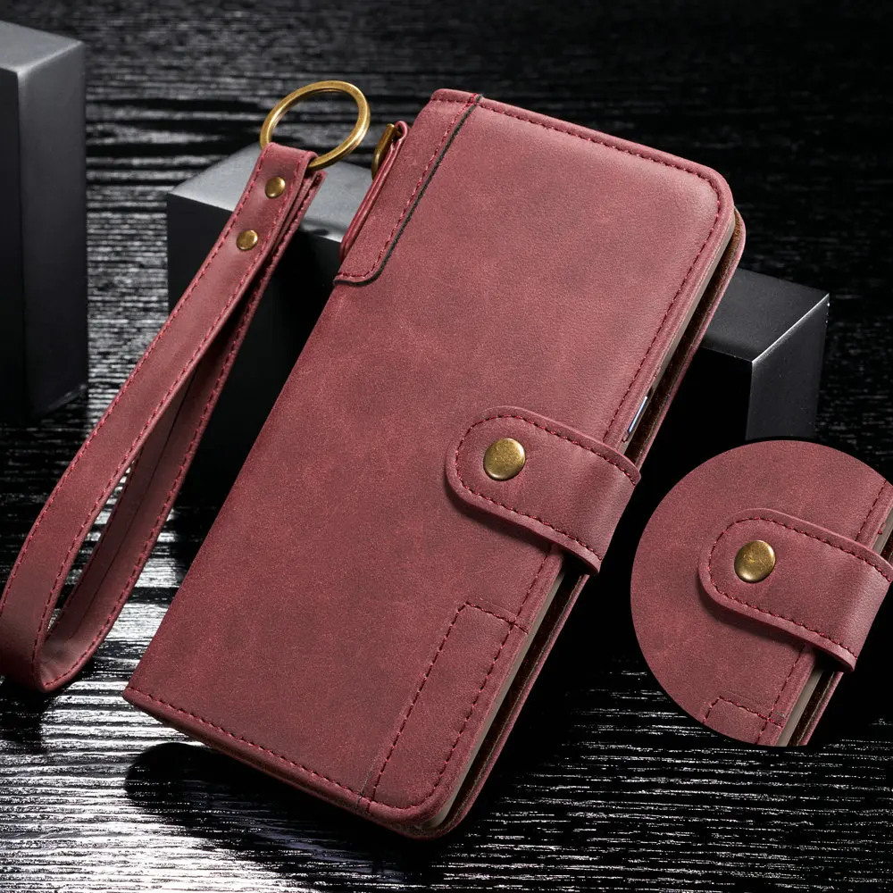 

For Samsung Galaxy S10 5G S8 S9 Plus S10e S7 S6 Edge Luxury Flip Top Business Leather Case Wallet Stand Phone Protective Cover