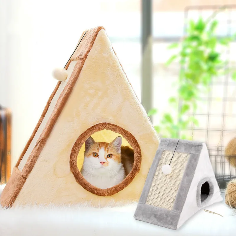2019 New Cat Climbing Frame Scratch Board Claws Sisal Litter Toy Pet Supplies | Дом и сад