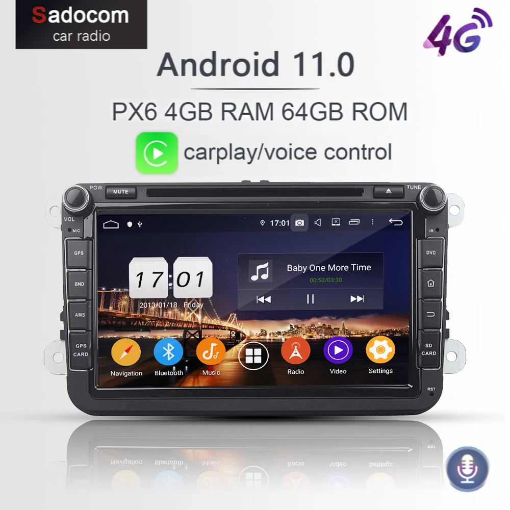 720P PX6 8 &quotDSP 2 din Android 11 0 4 Гб ОЗУ ядер 64 ПЗУ автомобильный DVD плеер GPS ГЛОНАСС RDS радио