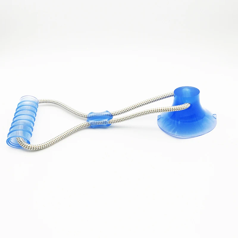 

Pet Cats Dogs Interactive Activity Chew Toys Doggy Suction Cup Elastic Ropes Push Ropeball TugToy TPR for Pet Tooth Cleaning