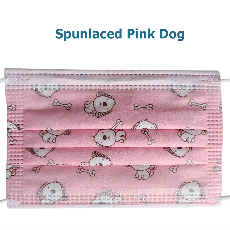 T13水刺布粉色小狗
