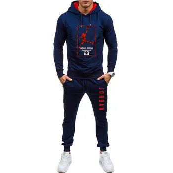 

Men's Brand clothing men's suit spring and autumn hoodies sportswear suit casual men's Track suit hoodies + pants 2 sets of