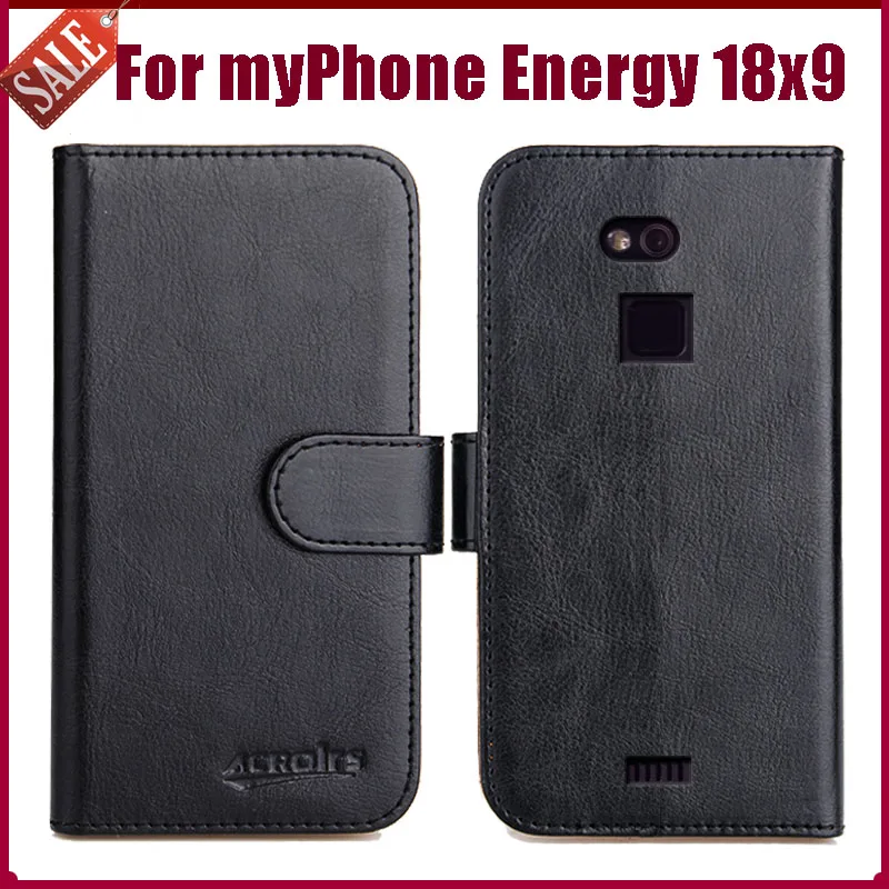 

Hot! myPhone HAMMER Energy 18x9 Case 5.7" 6 Colors Flip Soft Leather Phone Wallet Cover Stand Function Case Credit Card Slots