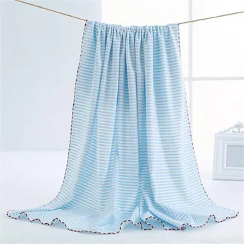 

Multicolor Cartoon Baby Blankets Stripe Newborn Infant Soft Cotton Sleeping Swaddle Wrap Bath Towel Receiving Blanket Inbakeren