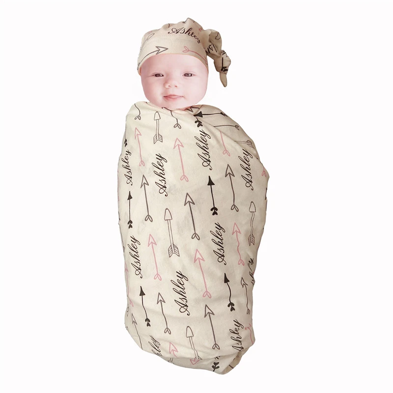 personalized baby swaddle