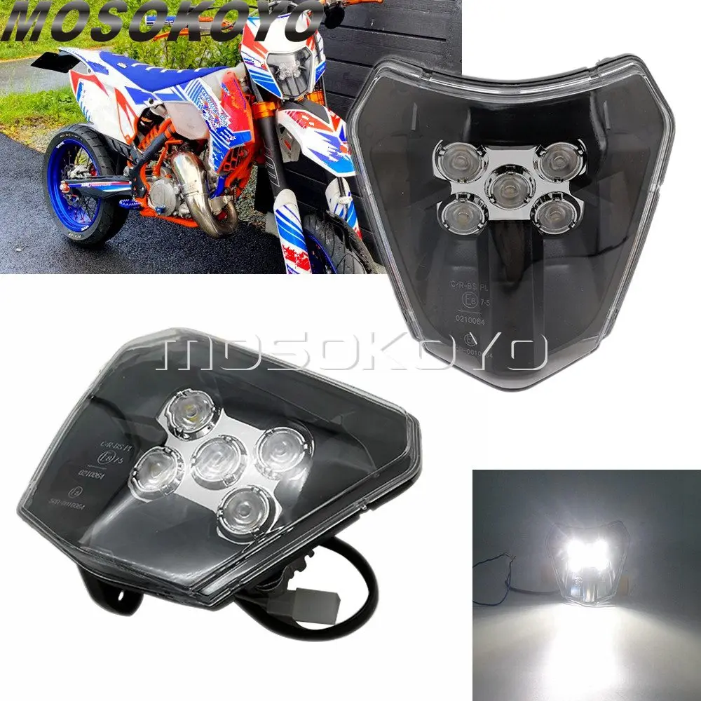 Универсальный светодиодный E8 фар для эндуро освещение 150 XC-W 250 EXC-F 300 EXC шесть дней