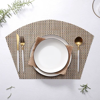 

4pcs PVC Hollow Insulation Coaster Bowl Mat Place Mat Western Place Mat Home Environmental Protection Insulation Place Mat