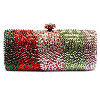 

New Arrival Women Crystal Clutch Phone Bag Elegant Ladies Evening Clutch Handbags Female Full Diamond Female Chain Shoulder Bags