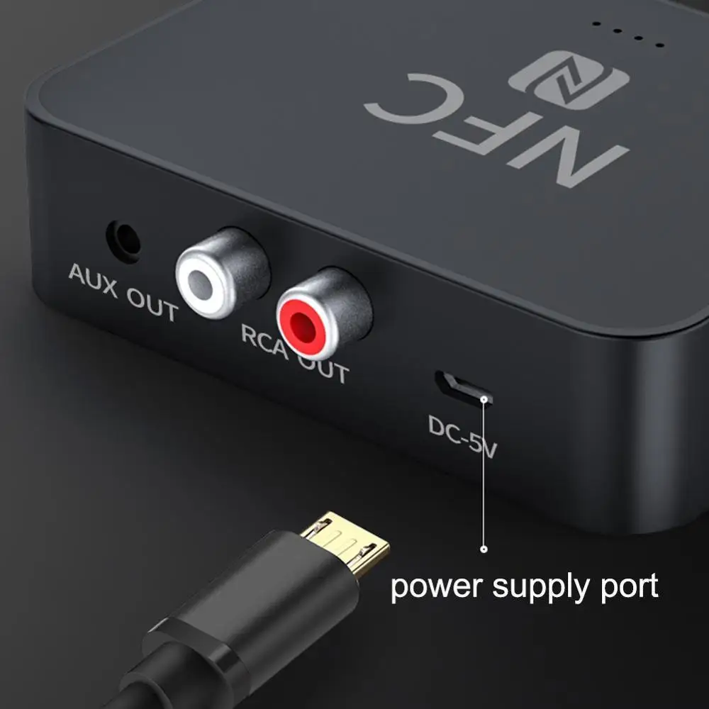 Bluetooth 5 0 EDR Recevier Wireless Audio Adapter With RCA 3 5MM AUX Jack Stereo Music Receiver For Headphone PC Car