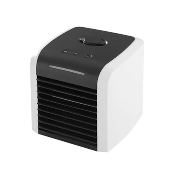 

HOT!Air Cooler, Mini Portable Air Conditioner Fan Noiseless Evaporative Air Humidifier, Personal Air Conditioner, LED Night