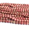 Veemake Natural Red Pink Thulite Round Loose Gemstone Necklaces Bracelets Earrings Women's Beads For Jewelry Making 07033 6