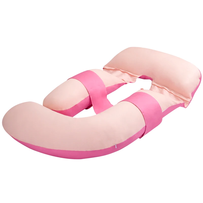Pink Red Удобные u-образные подушки для беременных, съемная подушка для тела для беременных, Подушка для беременных, для боковых спальных мест, 165*135*70 см, 8 цветов - Цвет: Pink Red