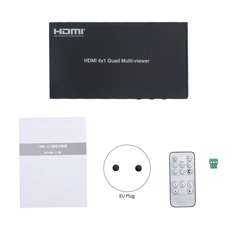 HDMI 4X1 Quad MultiView HDMI коммутатор сплиттер 4 в 1 Out видео конвертер(ЕС Plug