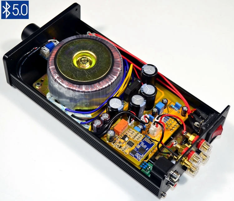 Kaolanhon 220V 110V 2*40W 4,2 5,0 Bluetooth усилитель LM3886 мини HIFI Домашний Настольный аудио усилитель уровня жар двухканальный