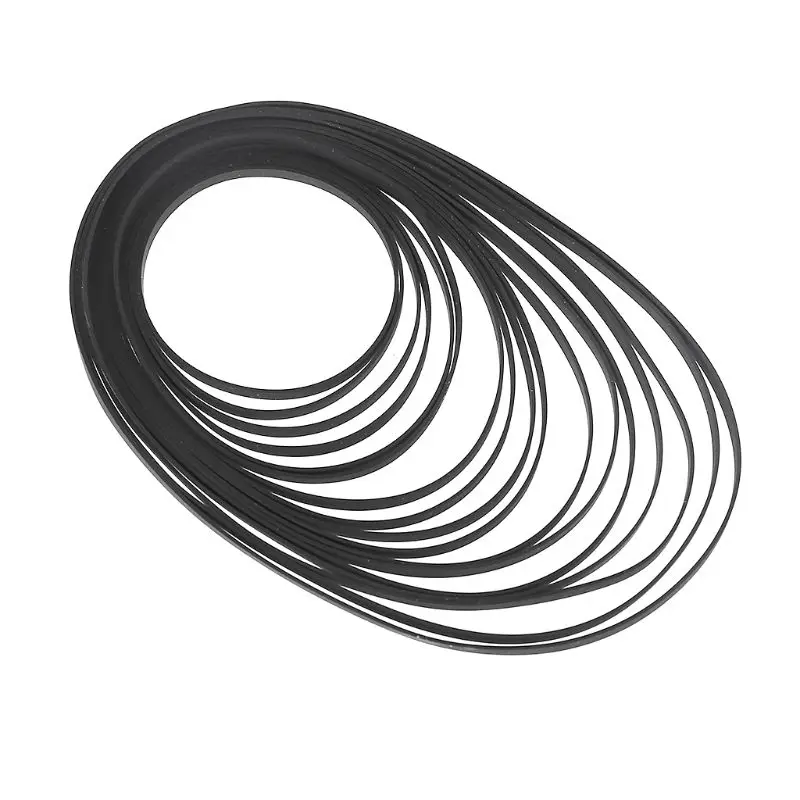 5mm Wide Turntable Rubber Belt Replacement Flat Drive Belt for Vinyl
