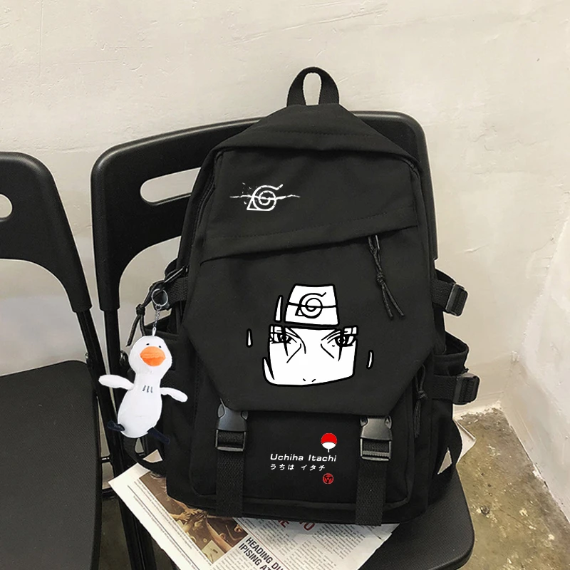 french maid outfit Anime Backpack Uzumaki Uchiha Sasuke Ltachi Hatake Kakash Akatsuki Student School Shoulder Bag Teentage Laptop Travel Rucksack naruto costume