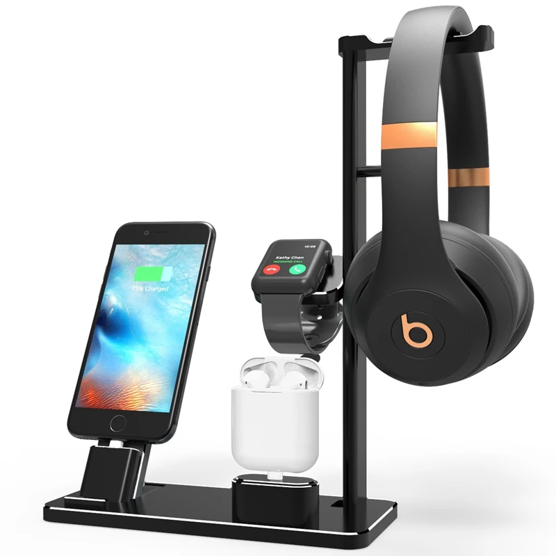 Headphone Stand with USB Charger Desktop Gaming Headset Holder Hanger with USB Charging Station Suitable for Gaming DJ Wireles