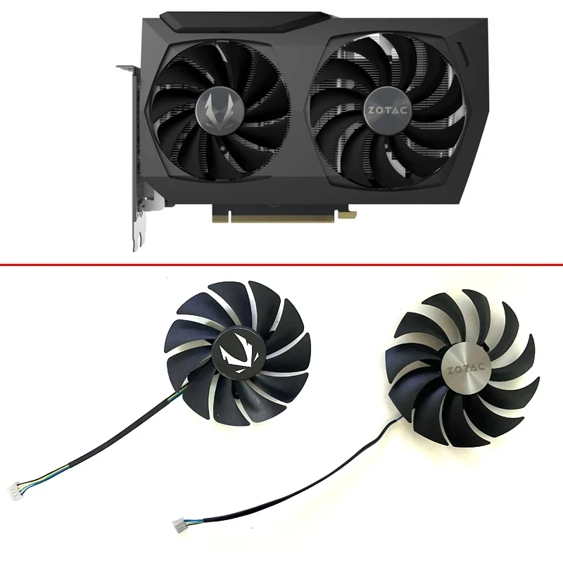 2 шт. Сменные аксессуары для видеокарты GeForce RTX 100 12 В 3070 А 89 мм 3060 | Компьютеры и офис