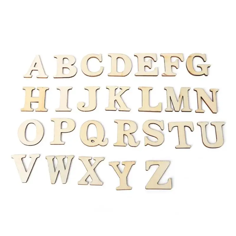 

Wooden Letters Alphabet for DIY Scrapbooking Art Craft Scatter Home Decor